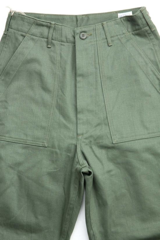  오어슬로우 스트레이트 팬츠 오슬로우 하이웨이스트 퍼티그 팬츠 그린 16 - ORSLOW