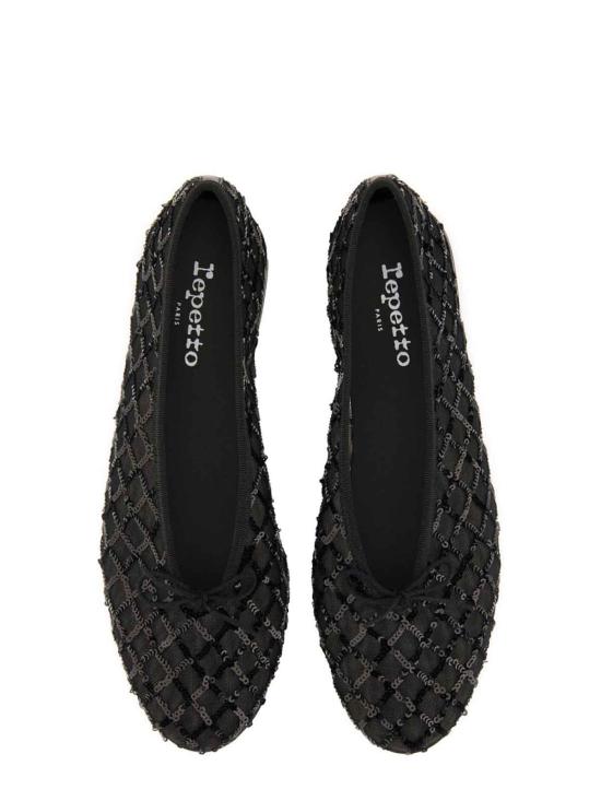 25SS 레페토 플랫 슈즈 V4096RESEQ410 Black - REPETTO