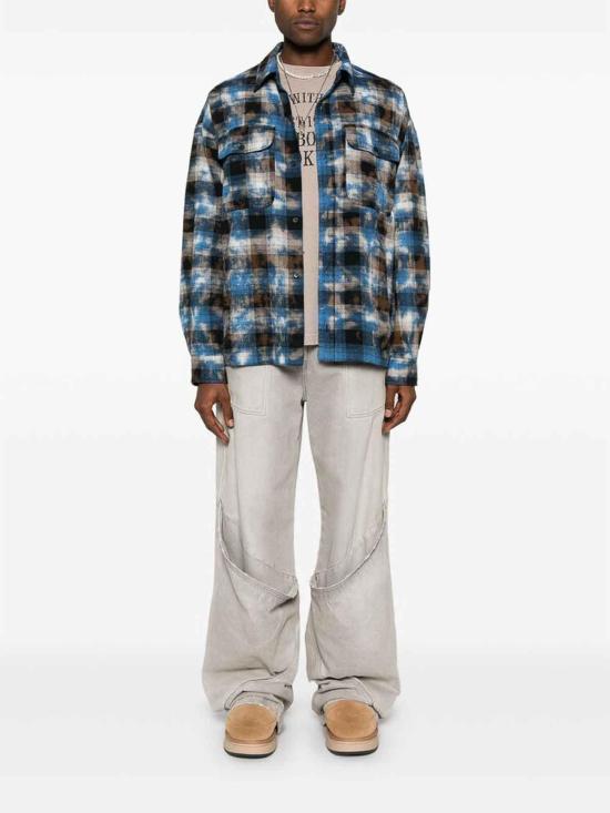  팜앤젤스 셔츠 PMGE043S25FAB0034003 Blue - PALM ANGELS