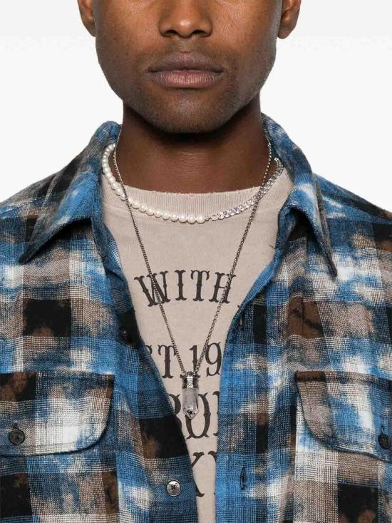  팜앤젤스 셔츠 PMGE043S25FAB0034003 Blue - PALM ANGELS