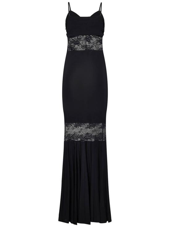 26SS 니나리찌 롱 원피스 25PJRO063VI0532U9000 Black - NINA RICCI