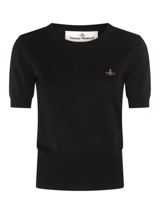  비비안웨스트우드 베아 니트 반소매 스웨터 1803002QY001AN402 Black