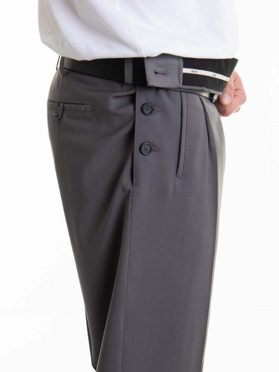  모스키노 스트레이트 팬츠 030202170499 Grey - MOSCHINO