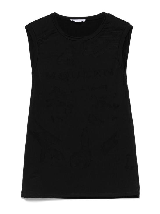 25SS 알렉산더 맥퀸 민소매 티셔츠 815574QCAL01000 Black