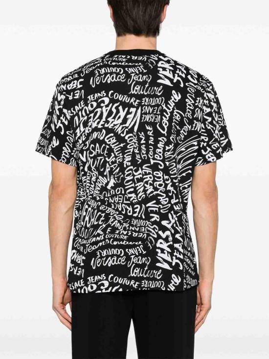 25SS 베르사체 반팔 티셔츠 78GAH6R0JS440L01 Black - VERSACE