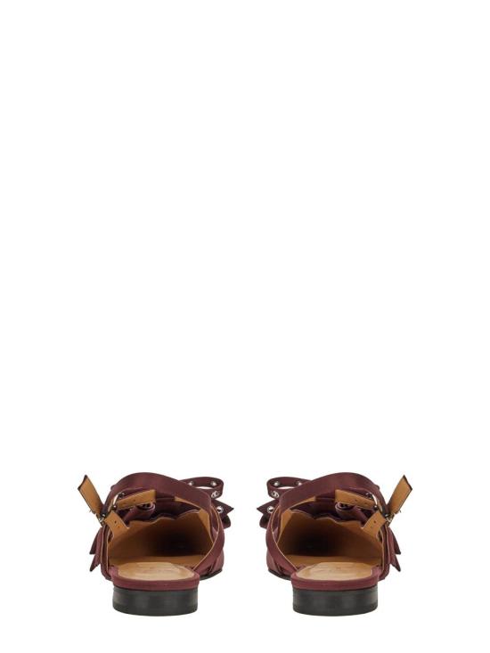 26SS 가니 플랫 슈즈 S2860234 Dark Red - GANNI