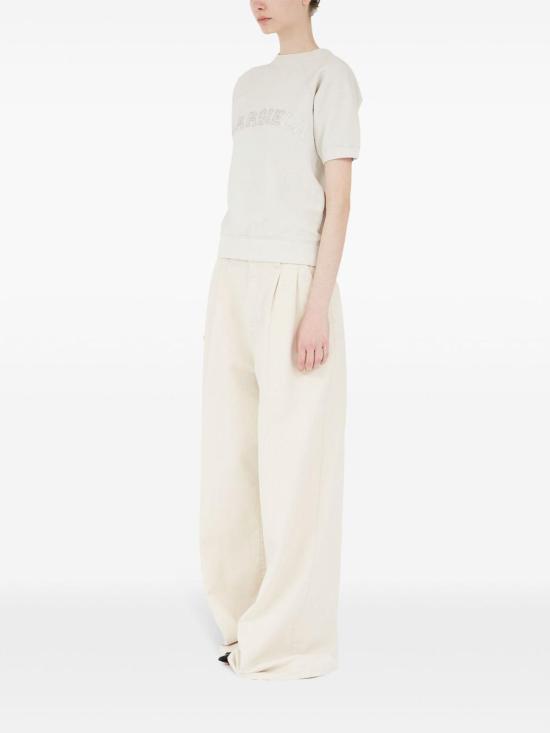 25SS 마르지엘라 로고 프린트 스웨트 셔츠 S51GU0136M25016103 Cream - MAISON MARGIELA