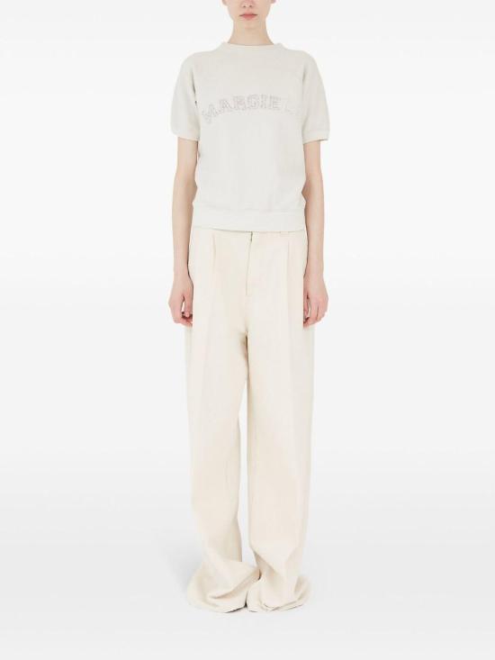 25SS 마르지엘라 로고 프린트 스웨트 셔츠 S51GU0136M25016103 Cream - MAISON MARGIELA
