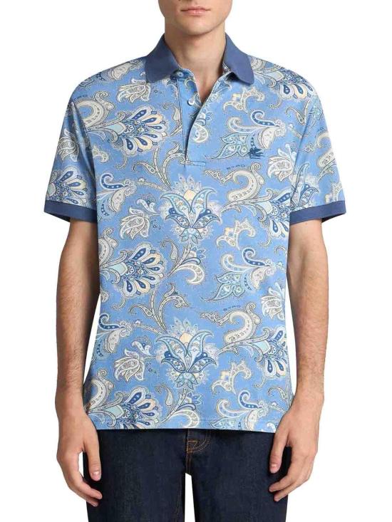 25SS 에트로 폴로 티셔츠 MRMD0004AK570X0880 Blue - ETRO