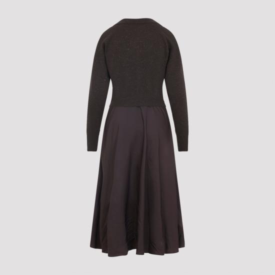 25FW 페세리코 미디 원피스 S82127F12 9095D 51D MARRONE EBANO - PESERICO