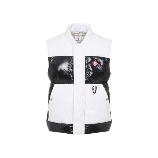 25FW 카사블랑카 패딩 조끼 MAW25OT19101 BLACK - CASABLANCA