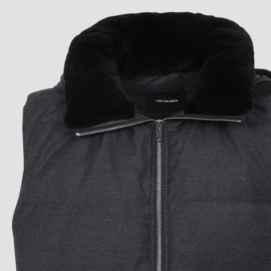 25FW 이브살로몬 베스트 24EHG00768LSVE B0232 ANTHRACITE MAHO - YVES SALOMON