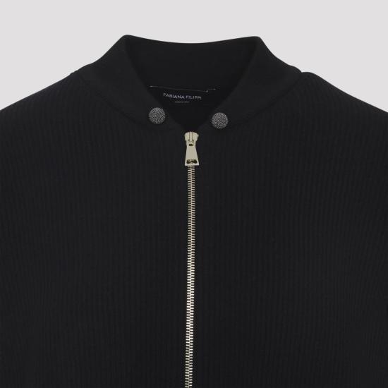 25FW 파비아나 필리피 봄버 자켓 MAD225F045 825 Black - FABIANA FILIPPI