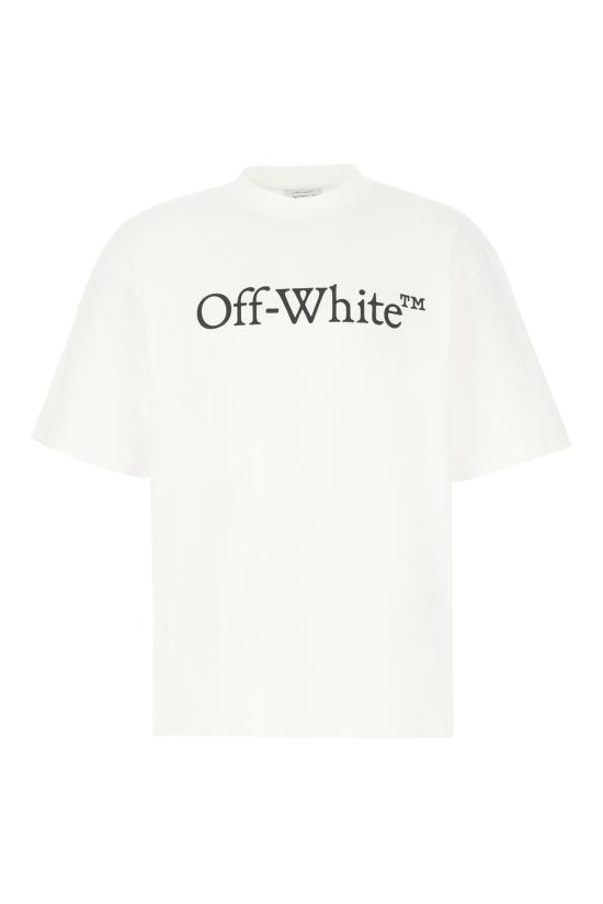 26SS 오프화이트 반팔 티셔츠 OMAA120C99JER008 0110 WHITE BLACK
