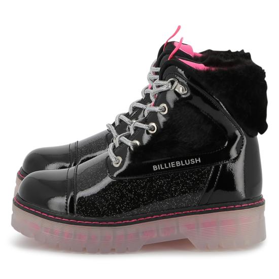 25FW [키즈] 빌리블러쉬 미들 부츠 U21480 09B Black - BILLIEBLUSH