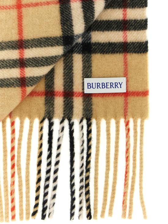 26FW 버버리 슬림 체크 캐시미어 스카프 8113377SAND Beige - BURBERRY