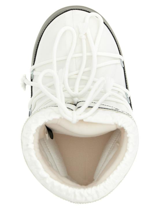 26FW 문부츠 아이콘 나일론 로우 부츠 80D1409340A001 White Black - MOON BOOT