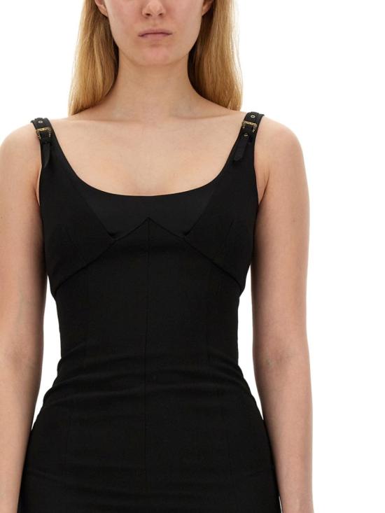  베르사체 미디 원피스 76HAO919 N0103899 Black - VERSACE