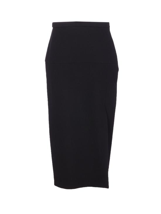 25FW 발렌티노 가라바니 미디 스커트 RAEC09Q0 0NO Black