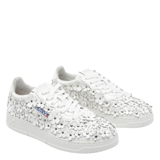 25FW 오트리 메달리스트 로우 스니커즈 AULW PW02 White - AUTRY