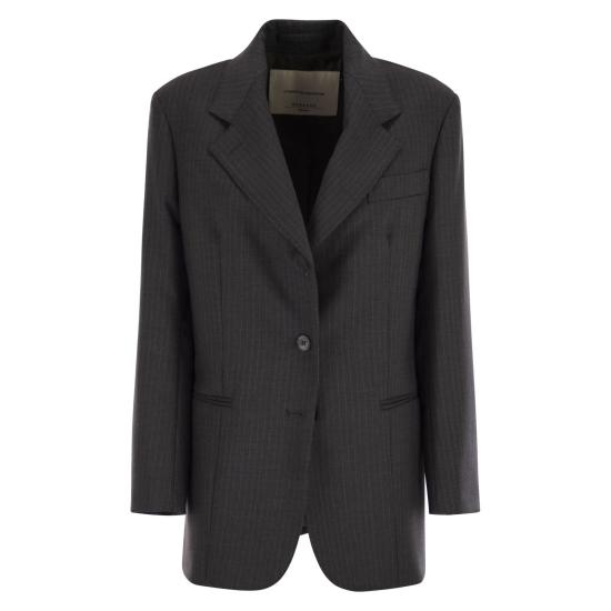 25FW 위켄드막스마라 수트 자켓 2525046046600 DARK GREY