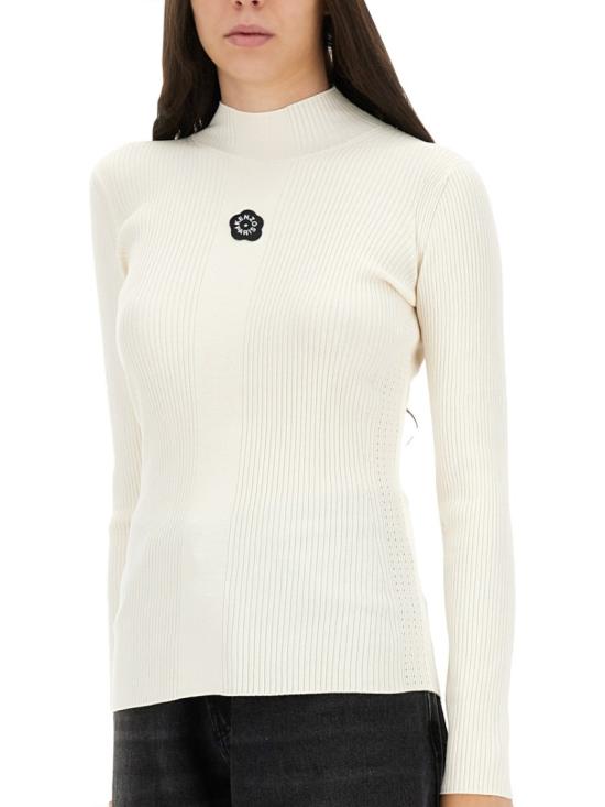 25FW 겐조 스웨터 FF62TO6123LG 01 White - KENZO