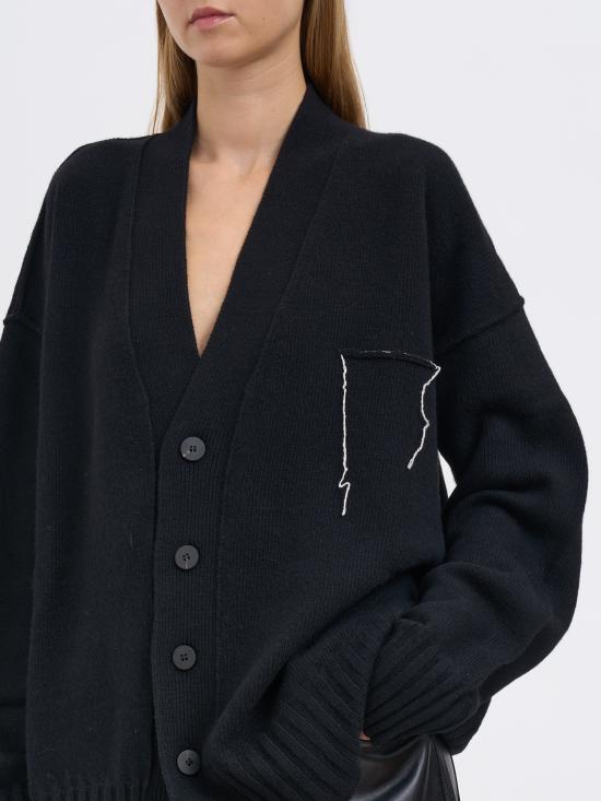 25FW 이자벨베네나토 가디건 MUK23F25BLACK Black - ISABEL BENENATO