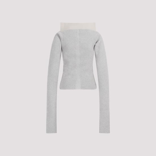  릭 오웬스 스웨터 RO02C1668 CHWSR 08 PEARL - RICK OWENS