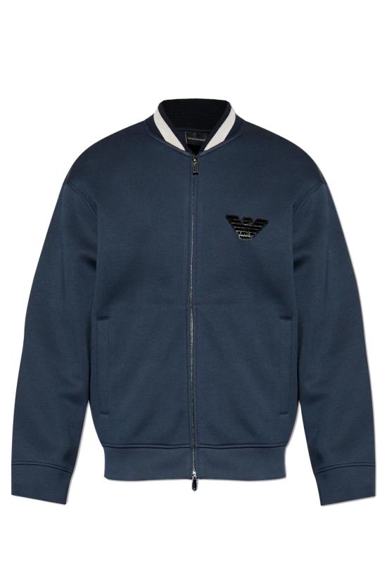 25FW 엠포리오 아르마니 긴팔 티셔츠 EM002877 AF17545 UB118 Blue