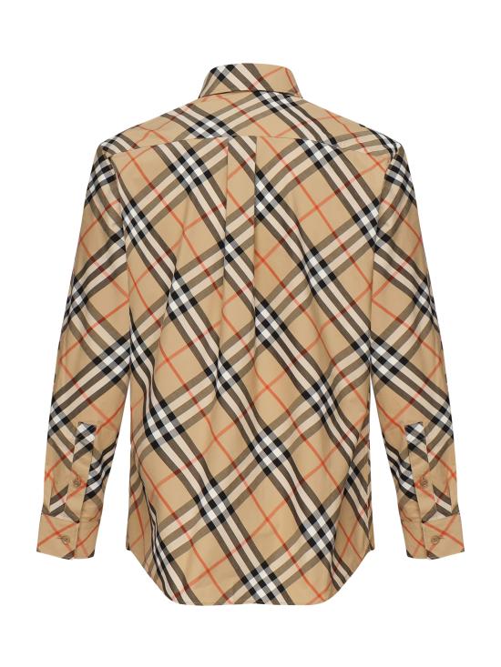 25FW 버버리 체크 코튼 셔츠 8106165 B9368 SAND - BURBERRY