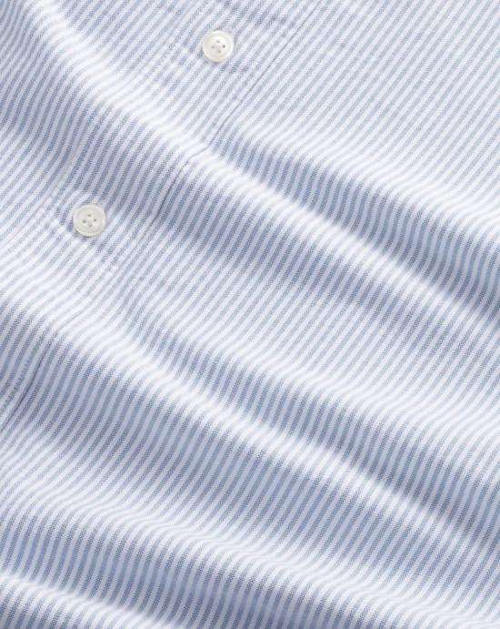  긴팔 셔츠 2525910247 720 Blue stripe - NN07