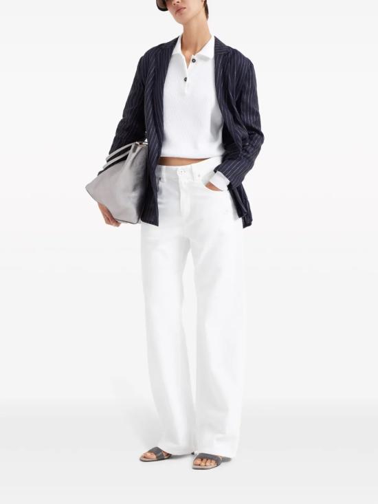 25SS 브루넬로 쿠치넬리 스웨터 M19194705C159 White - BRUNELLO CUCINELLI