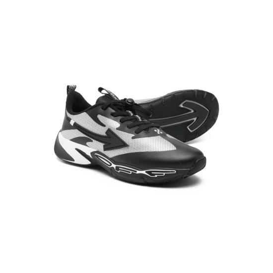 25FW [키즈] 오프화이트 스니커즈 OBIA013F25FA B001 0110 BLACK GREY - OFF WHITE