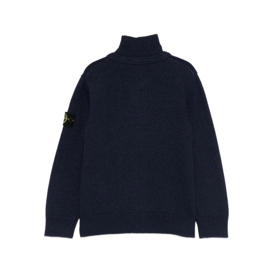 25FW [키즈] 스톤 아일랜드 가디건 165100003 S00M1 V0020 BLUE - STONE ISLAND