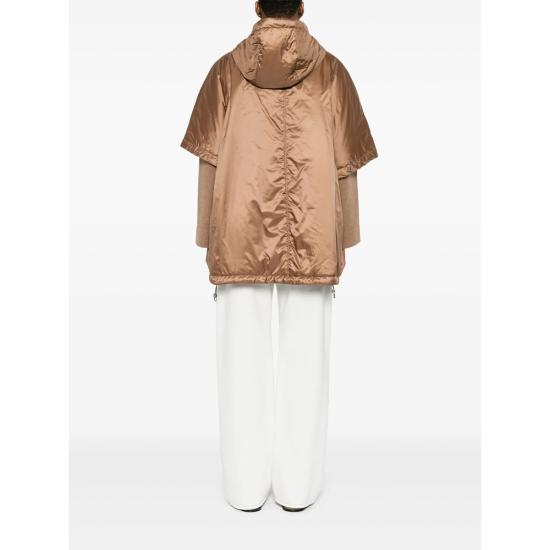 25FW 막스마라 더 큐브 그린시 발수 후드 패디드 케이프 자켓 GREENCI 025 051 BROWN - MAXMARA THE CUBE