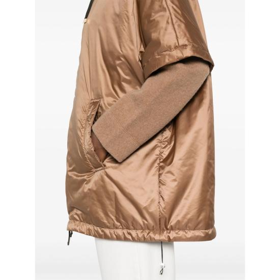 25FW 막스마라 더 큐브 그린시 발수 후드 패디드 케이프 자켓 GREENCI 025 051 BROWN - MAXMARA THE CUBE