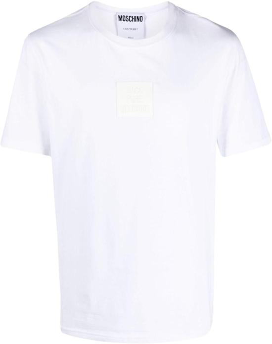 모스키노 반팔 티셔츠 A072502390001 WHITE