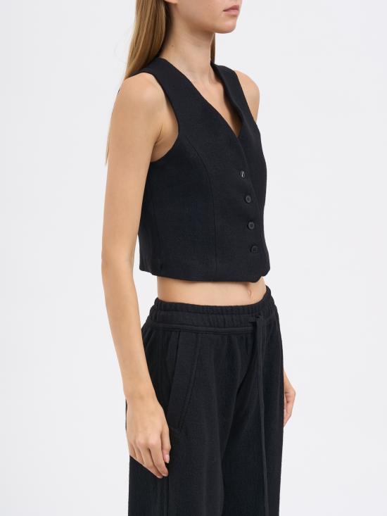 25FW 톰크롬 베스트 MWJ212BLACK Black - THOM KROM