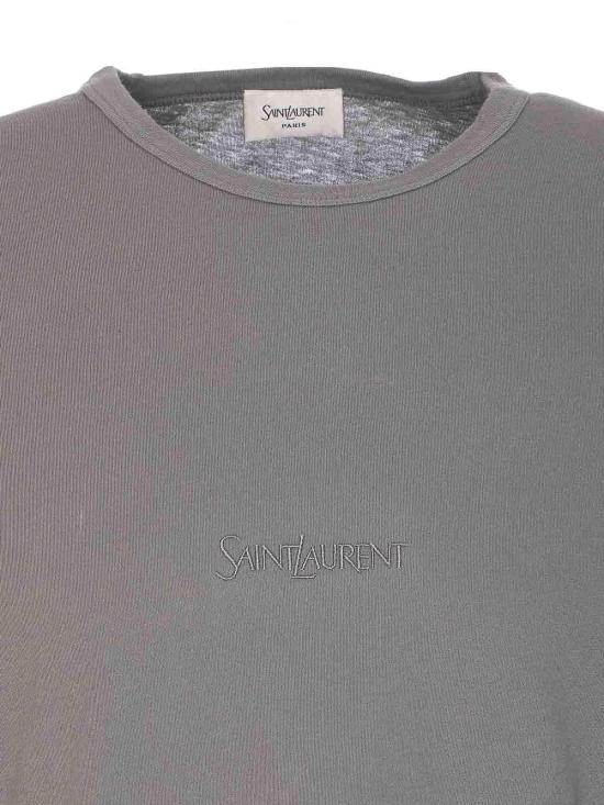 25FW 생로랑 반팔 티셔츠 818535YBHD21467 Grey - SAINT LAURENT