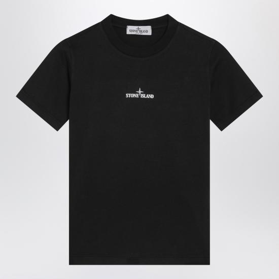 25FW [키즈] 스톤 아일랜드 반팔 티셔츠 2100010S0261 Black