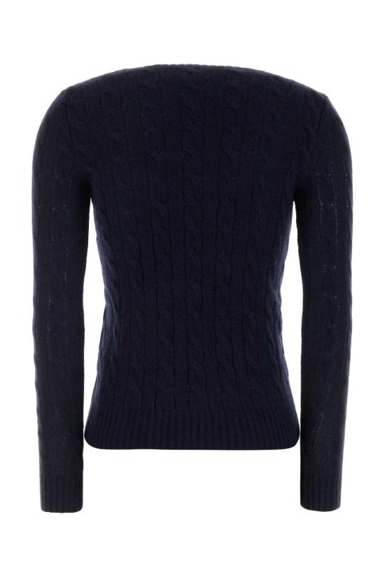 26FW 폴로 랄프로렌 폴로 자수 케이블 니트 스웨터 211971865 003 Blue - POLO RALPH LAUREN