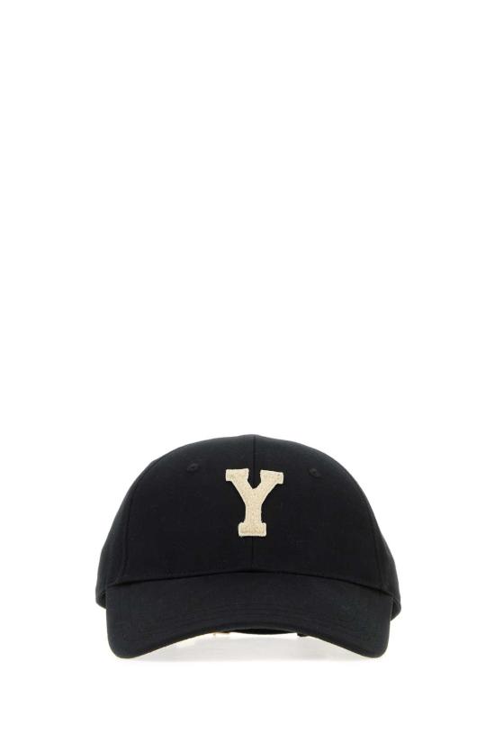 26FW 생로랑 Y 바시티 개버딘 캡 8168713YR57 1078 Black