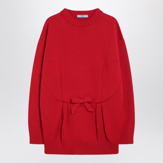  프라다 긴팔 티셔츠 P24V2POOO18JO Red