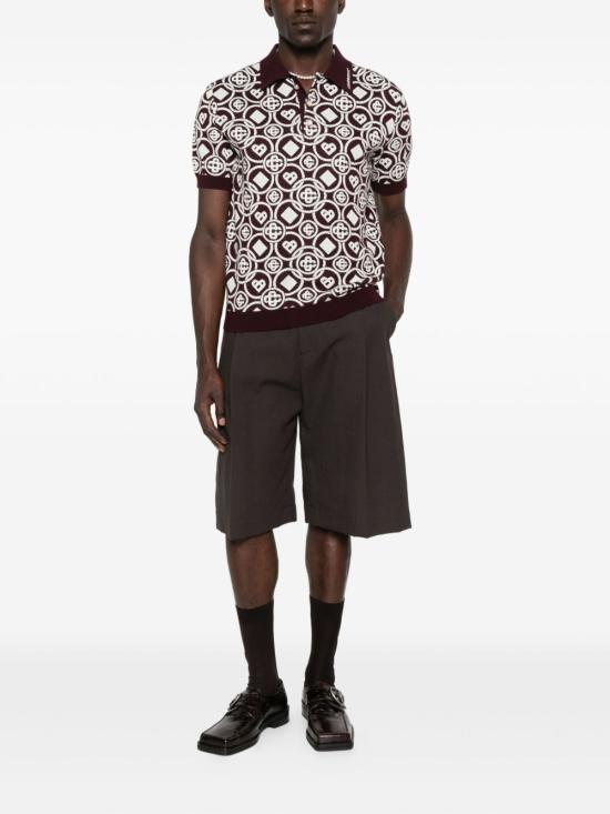 25FW 카사블랑카 폴로 티셔츠 MAW25KW1092 01AUBERGINE Purple - CASABLANCA