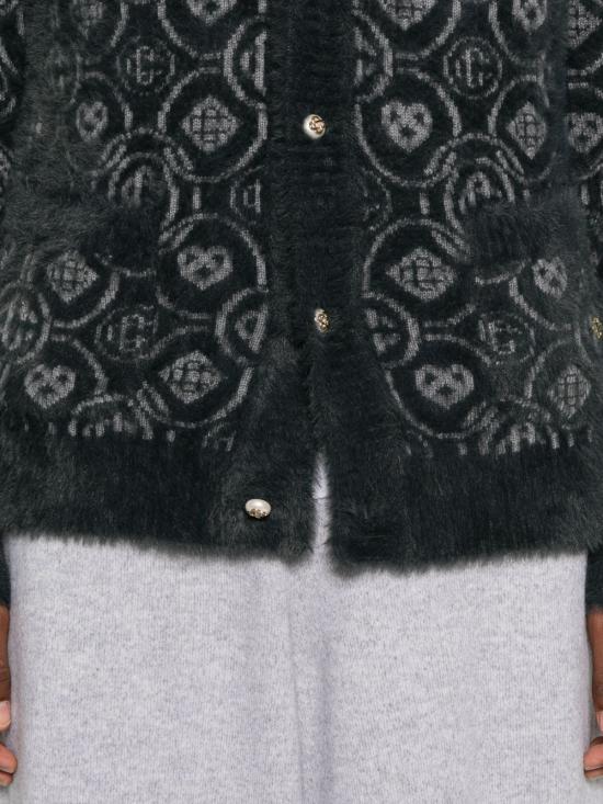 25FW 카사블랑카 가디건 MAW25KW1094 01GREY Grey - CASABLANCA