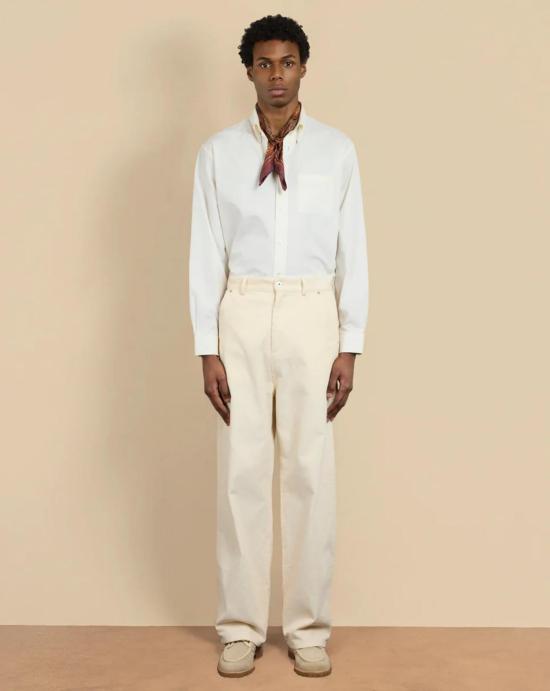 25FW 드롤드무슈 스트레이트 팬츠 BP198 CO224 EC Beige - DROLE DE MONSIEUR