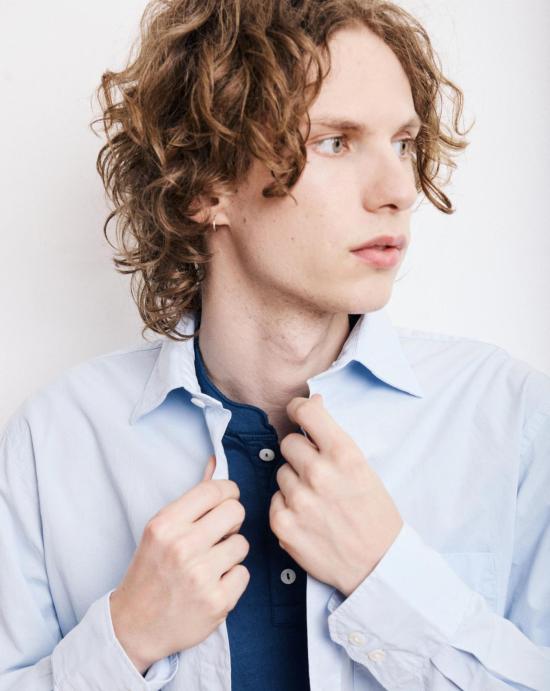 25FW 하트포드 셔츠 BE01001 68 Pale blue - HARTFORD