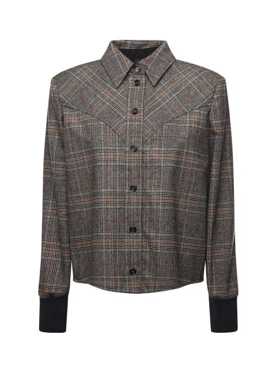 25FW 핑코 셔츠 106102 A2ZZPIP MULTI BEIGE GRIGIO GIALLO