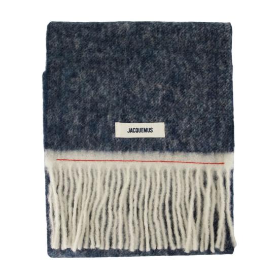 25FW 자크뮈스 프린지 울 스카프 ACU00572BOT4032 3FU blue