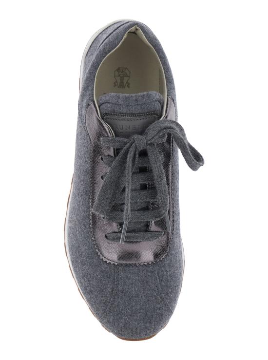 25FW 브루넬로 쿠치넬리 스니커즈 MZ26G3031C003 Grey - BRUNELLO CUCINELLI